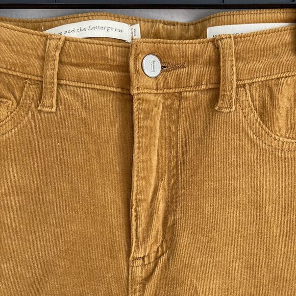 Pilcro and the Letterpress Anthropologie Corduroy High Rise Skinny Jeans Sz 27 P - Picture 2 of 11